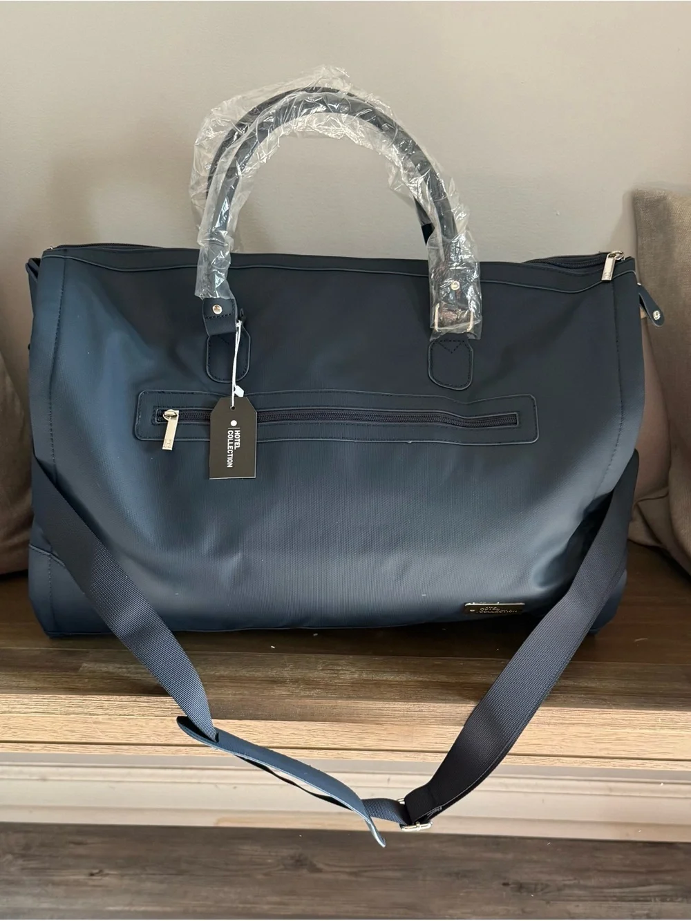 Hotel Collection Navy Duffel Carry On Garment Bag